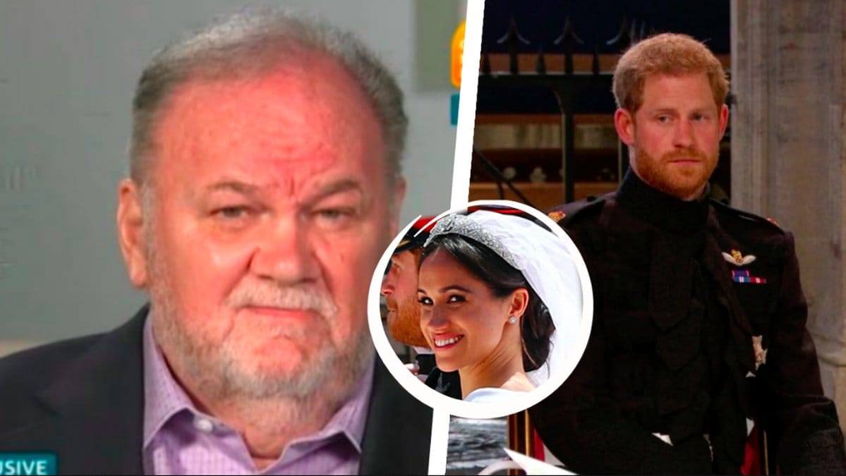 Thomas Markle, Meghan Markle och prins Harry. 