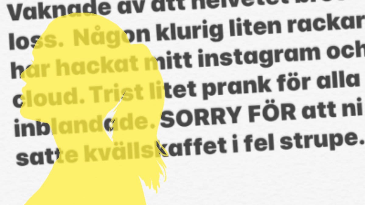 Influencers sexvideo publicerades under natten på Instagram.