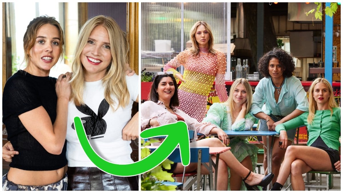 Carla Sehn och Amanda Romare och huvudrollsinnehavarna i Halva Malmö består av killar som dumpat mig