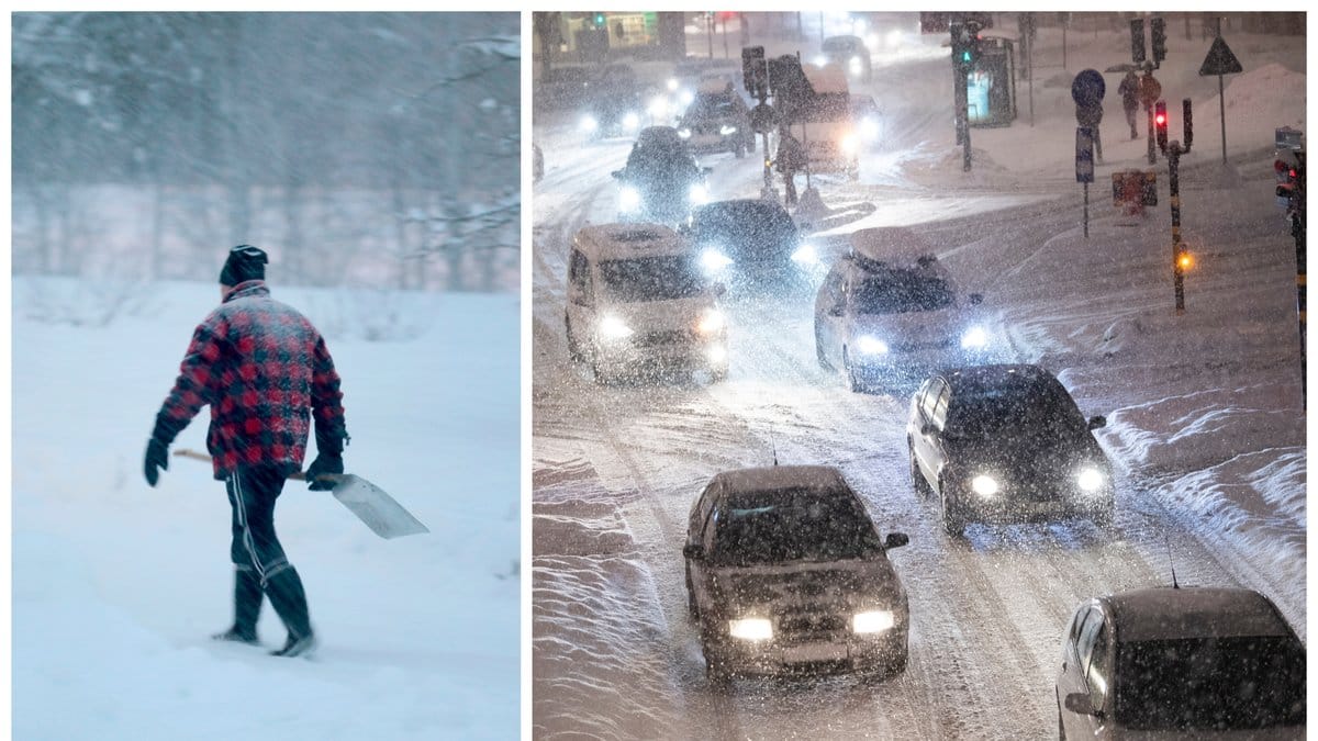Snöfall väntas till helgen.