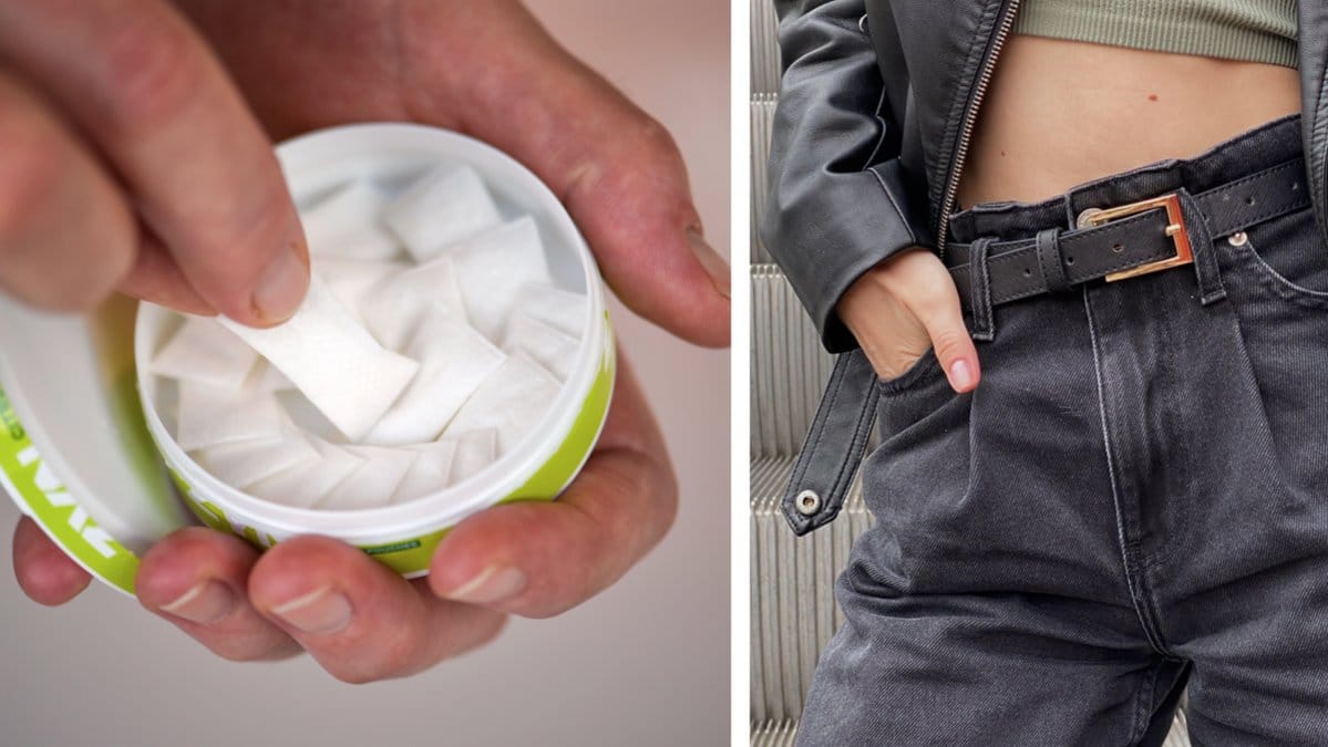 Danska ungdomar stoppar upp snus i underlivet.