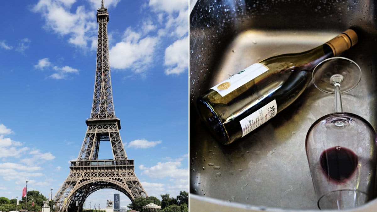 Två fulla amerikaner övernattade i Eiffeltornet.