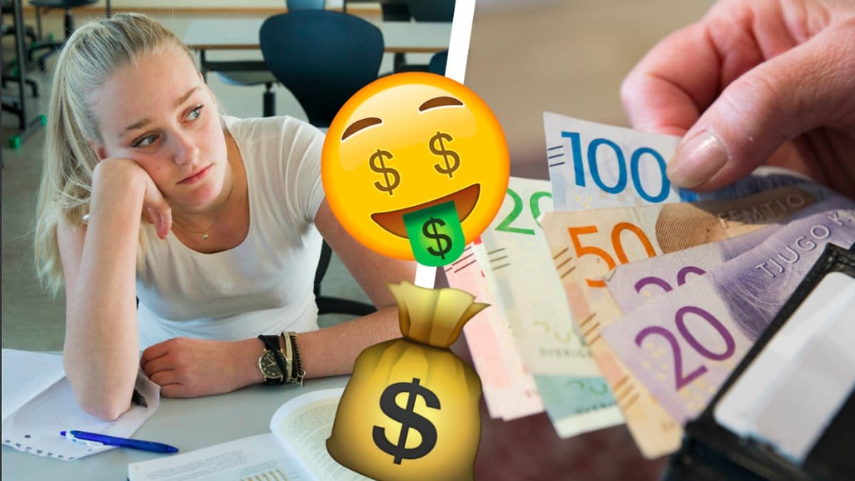 Gymnasietjej och pengar