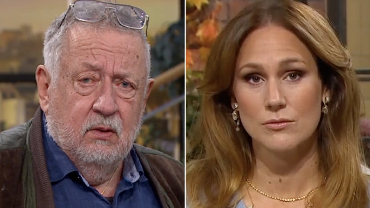 Leif GW Persson var inte sugen på Maria Forsbloms erbjudande i Nyhetsmorgon. 