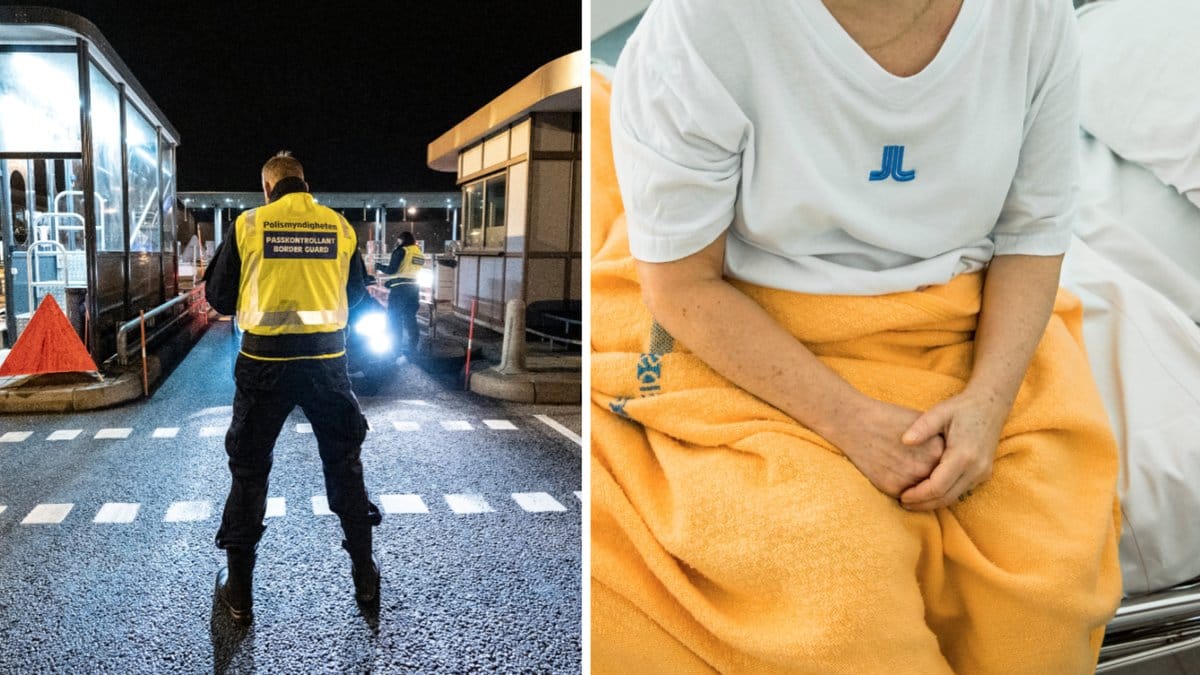 Gränspolisen påstod att kvinnan fejkade sina symtom.