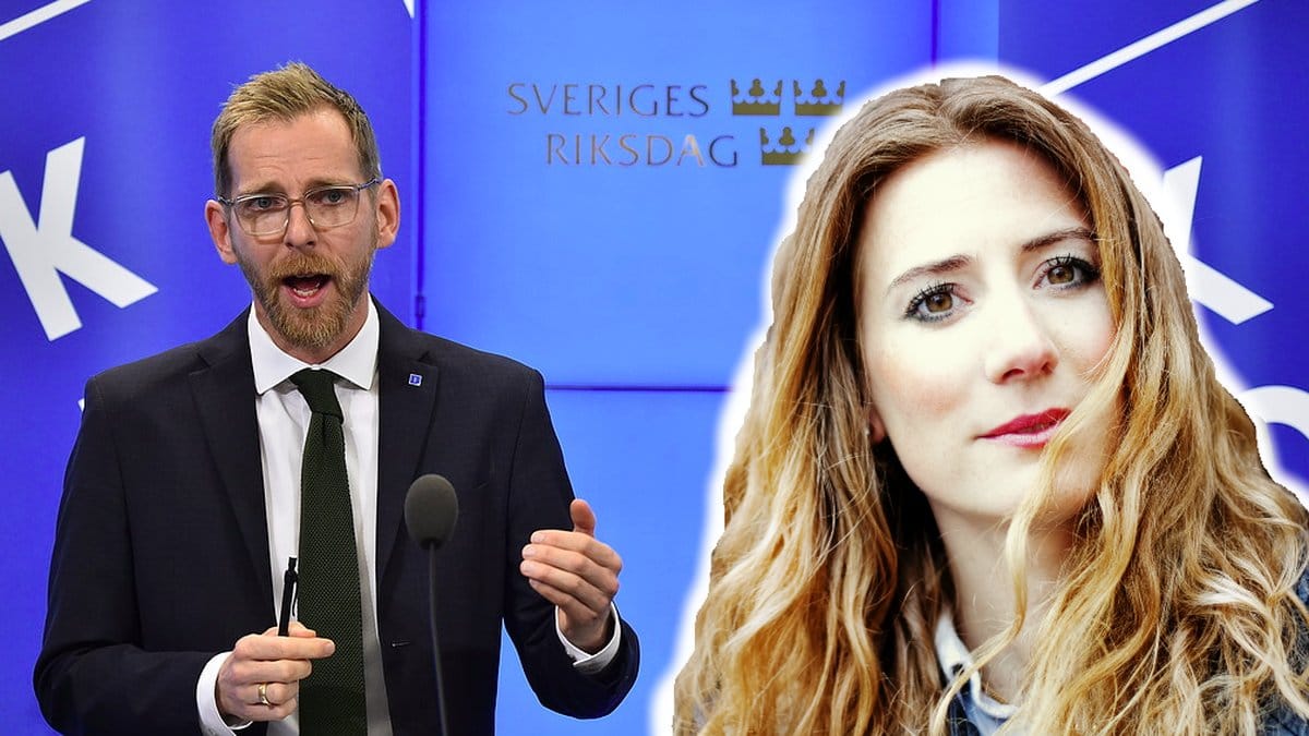 Jakob Forssmed och Caroline Szyber från Kristdemokraterna