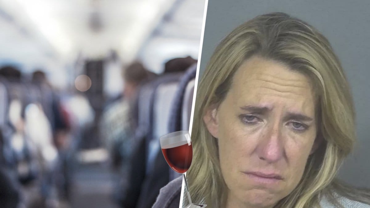 Flygvärdinnan var betydligt berusad under flygningen.