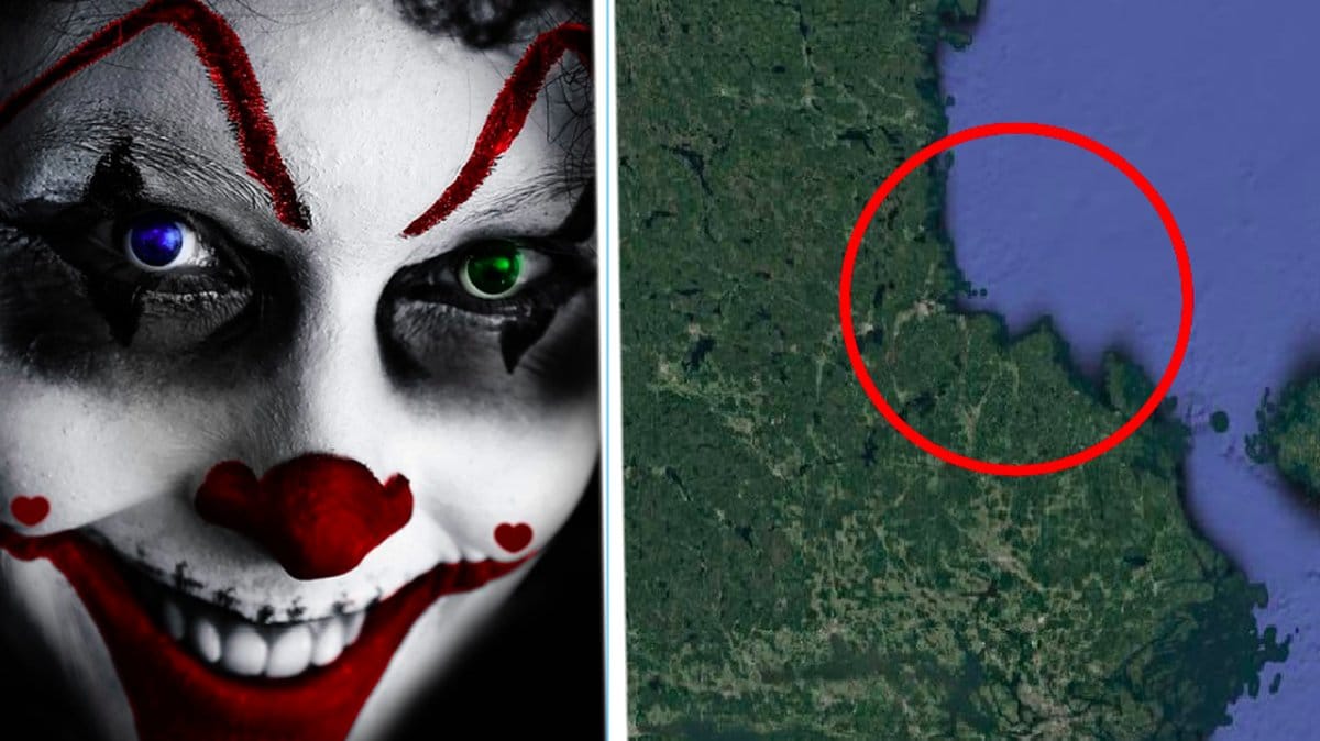 Barn attackerade av stor grupp clowner