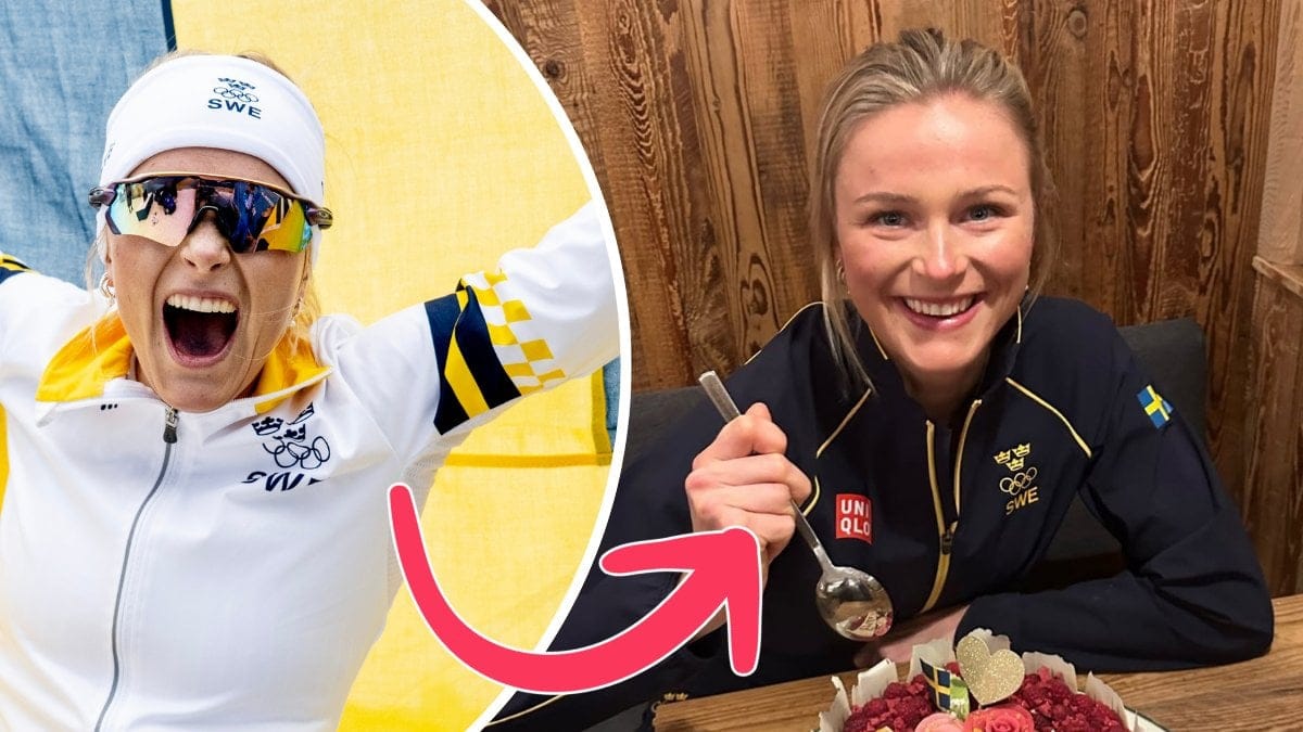 Frida Karlsson jublar.