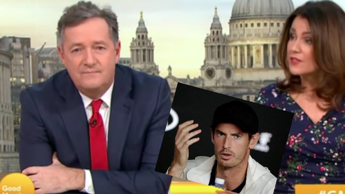 Piers Morgan, Andy Murray och Susanna Reid