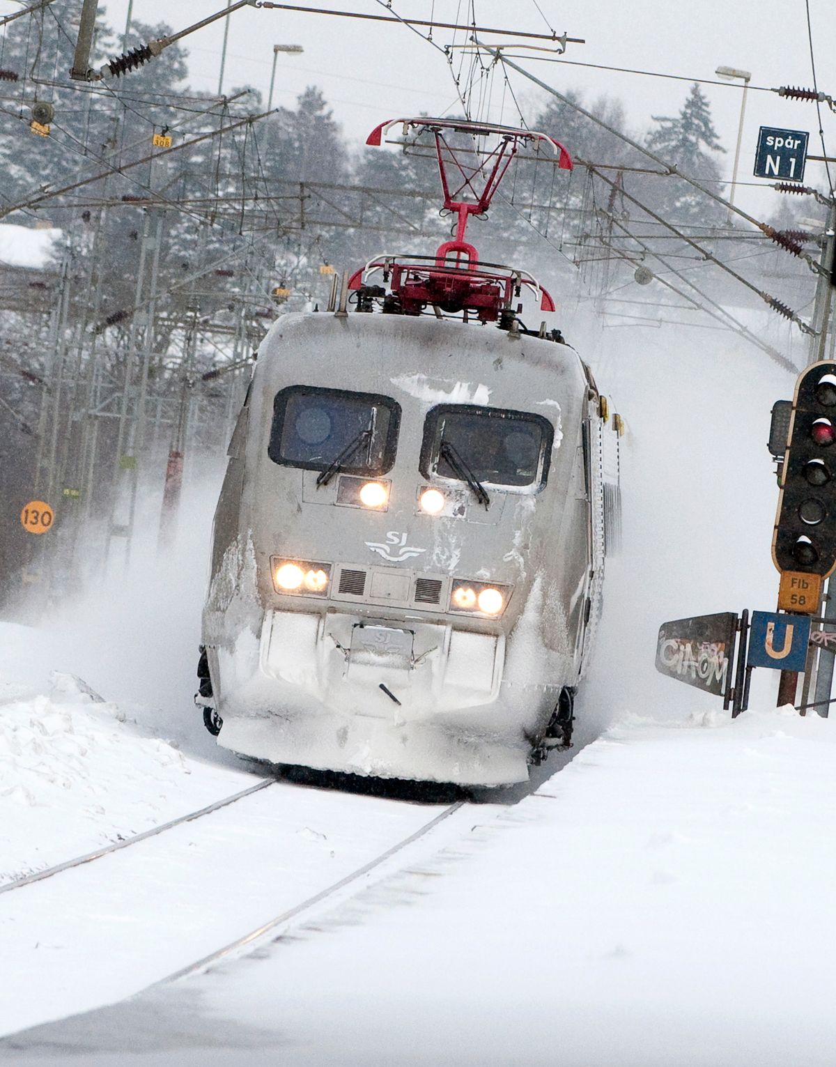 Snökaos för SJ