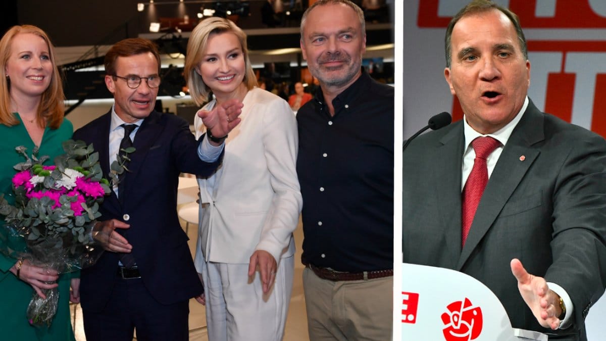 Allians-ledarna och Stefan Löfven – montage