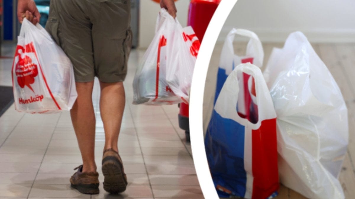 Idag börjar den nya skatten på plastkassar gälla – så mycket kommer en påse kosta