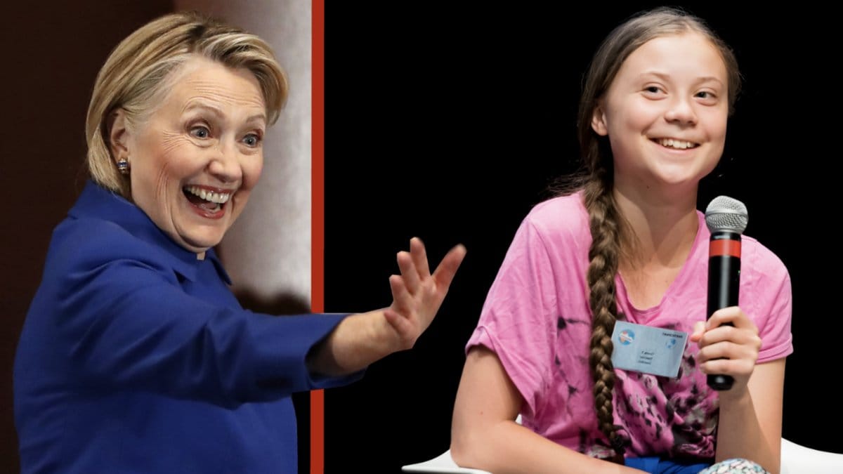 Greta Thunberg Hyllas av Hillary Clinton. 