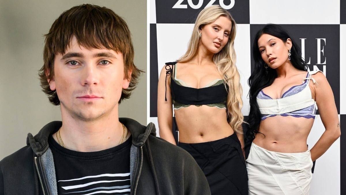 Felix Sandman och Hanna Larsson och Andrea Kallström på Elle-galan