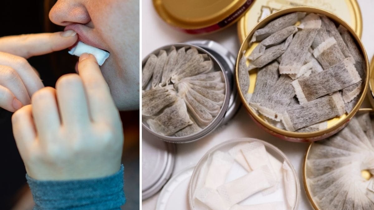 Snus och kvinna som snusar