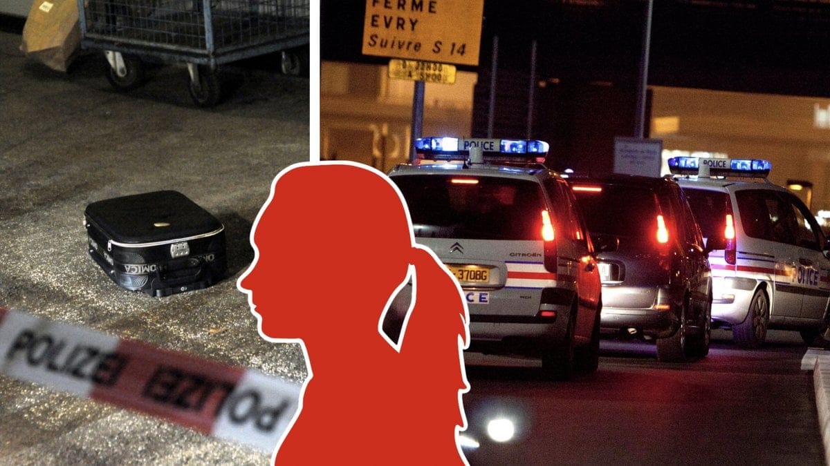 Resväskan på bilden är inte den som hittats i Seine-et-Marne.