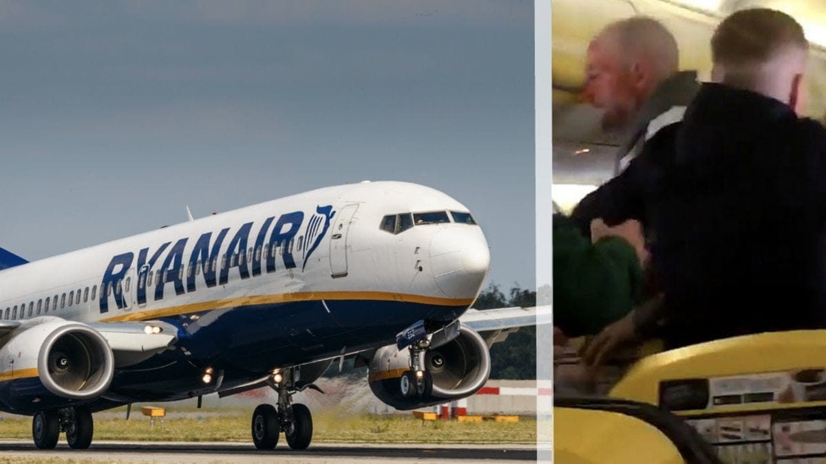 Ryanair. Slagsmål. 