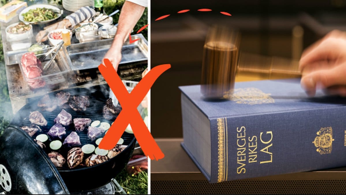 Grillning straffas med böter och fängelse.