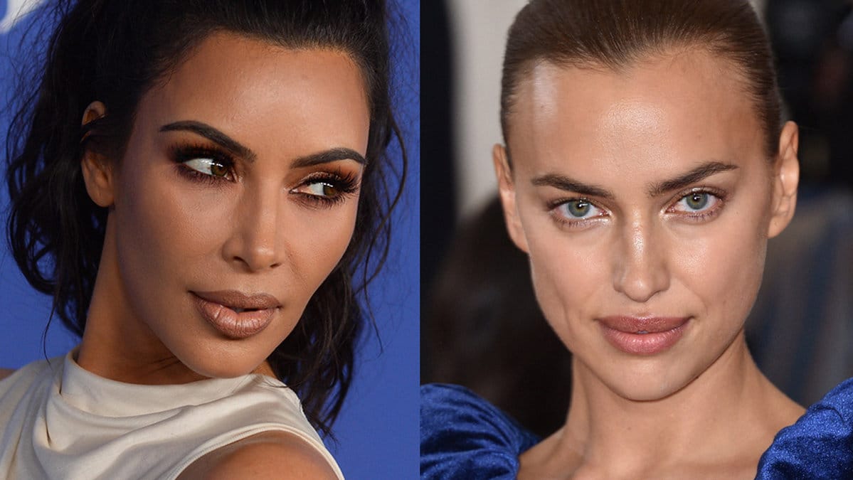 Kim Kardashian och Irina Shayk