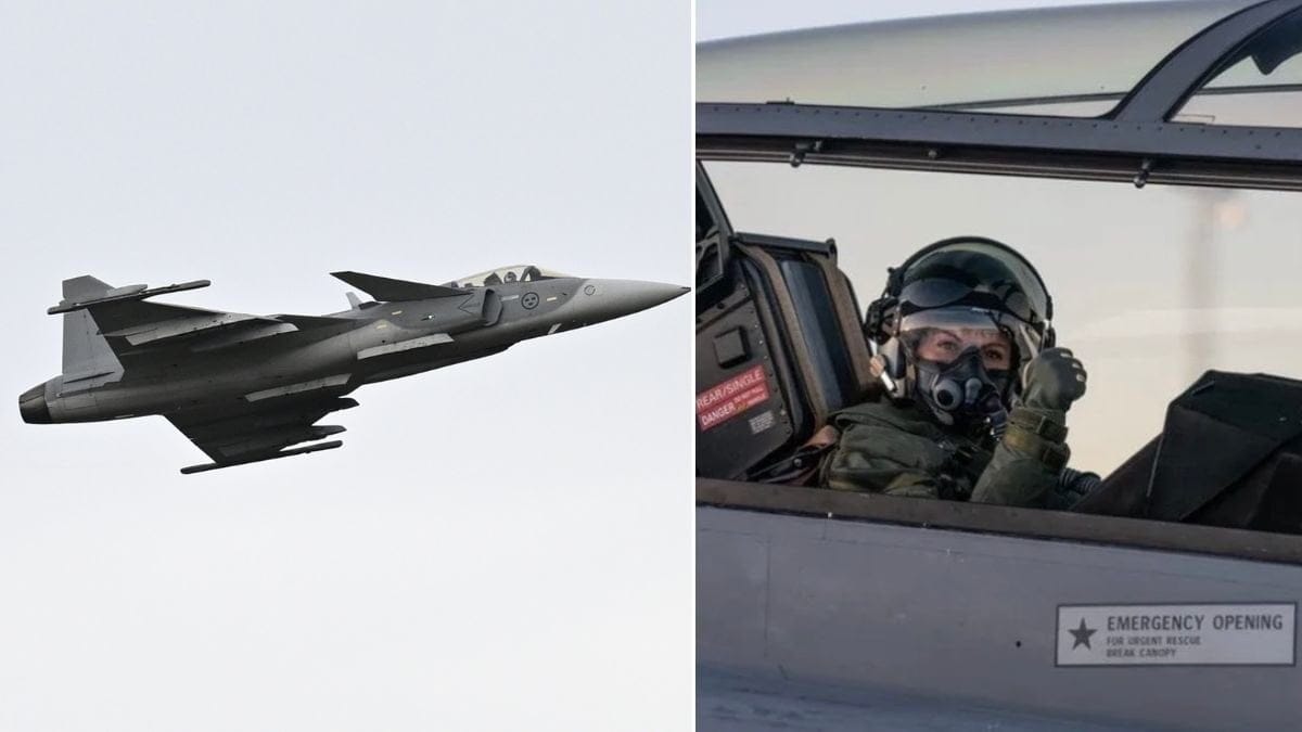 Jas Gripen och kronprinsessan Victoria.