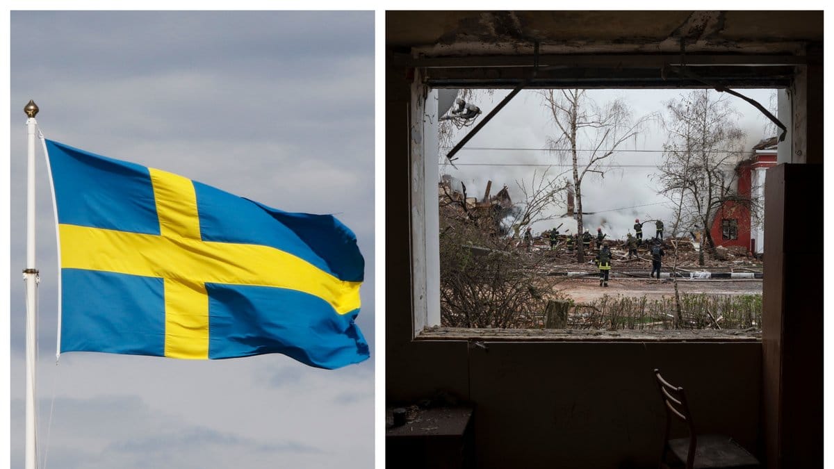 Bilden till höger är tagen i Kharkiv.