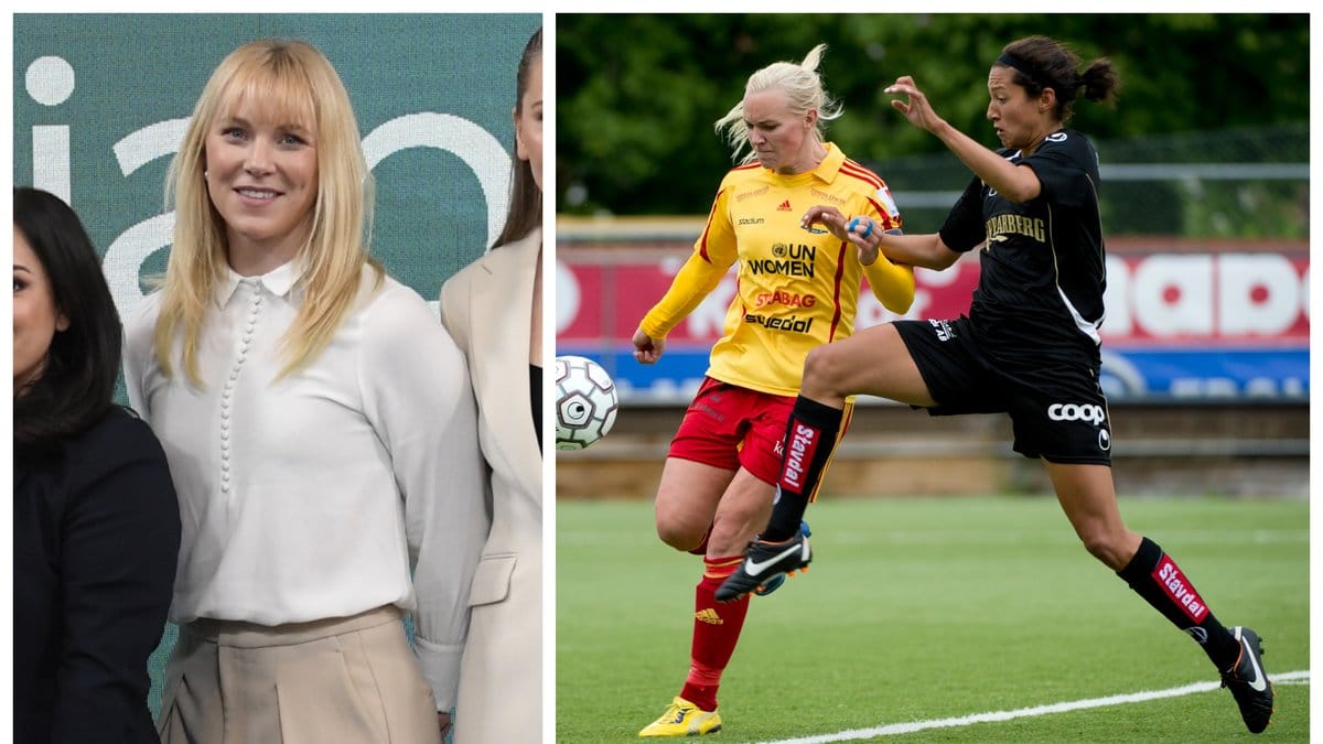 Johanna Frisk var professionell fotbollsspelare innan hon blev expertkommentator.
