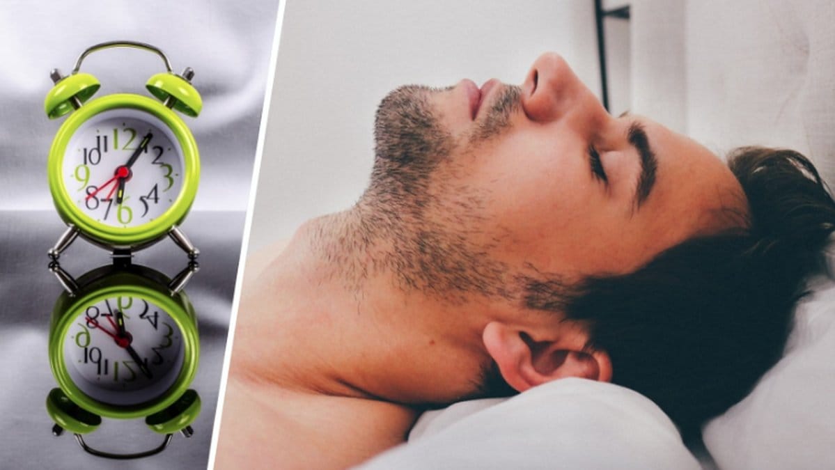 Väckarklocka, kille som sover