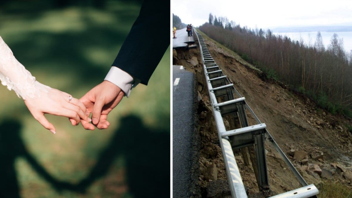 Mannen slog sin nya fru under en lång tid inför alla vittnen.