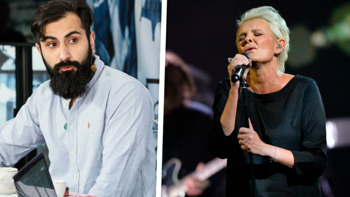 Hanif Bali och Eva Dahlgren. Kollage. 