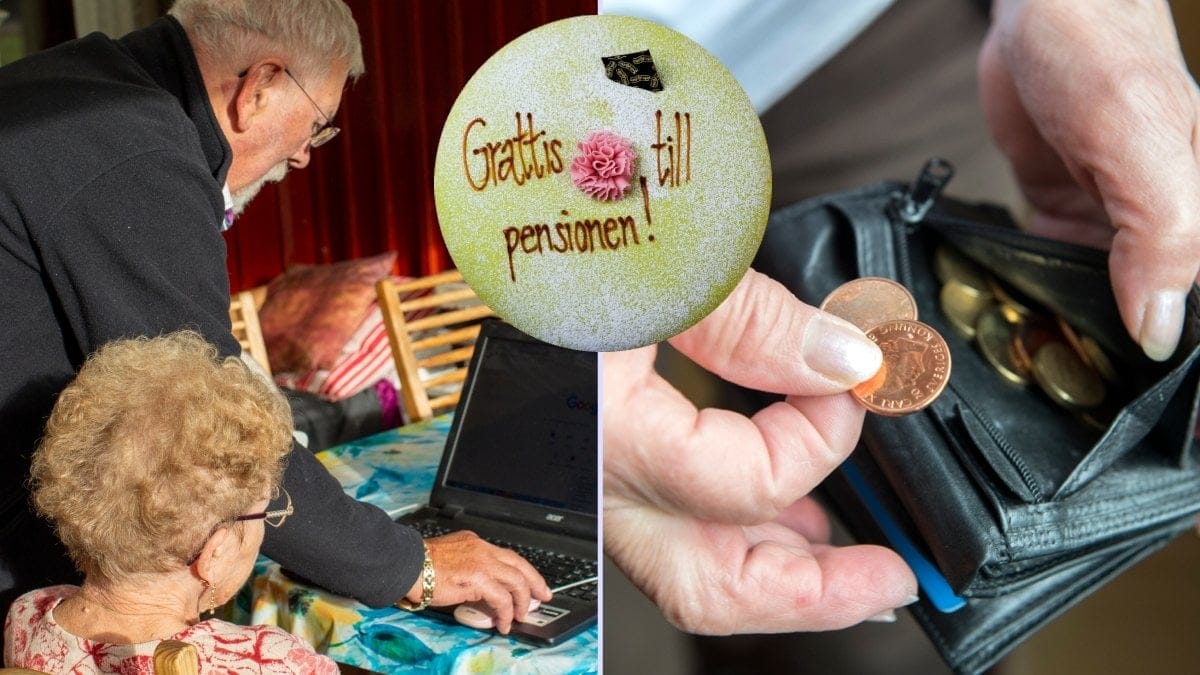 Pensionärspar, plånbok.
