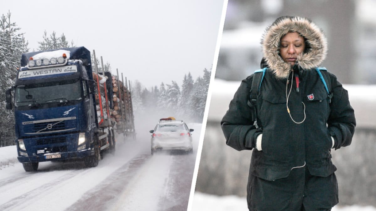 Varning för kraftiga snöfall