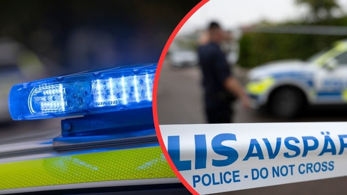 Polisavspärrning och polisbil