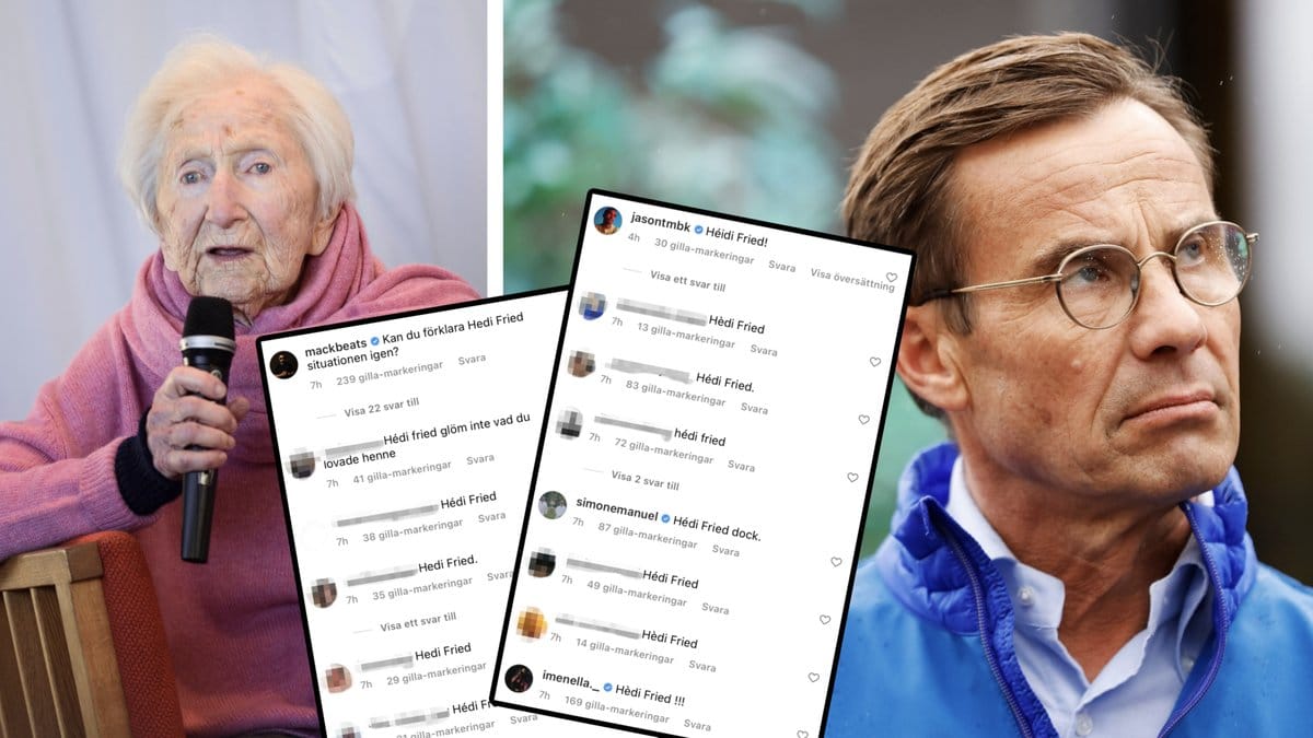 Artisten Stor uppmanade följarna att skriva Hédi Fried i Ulf Kristerssons kommentarsfält.