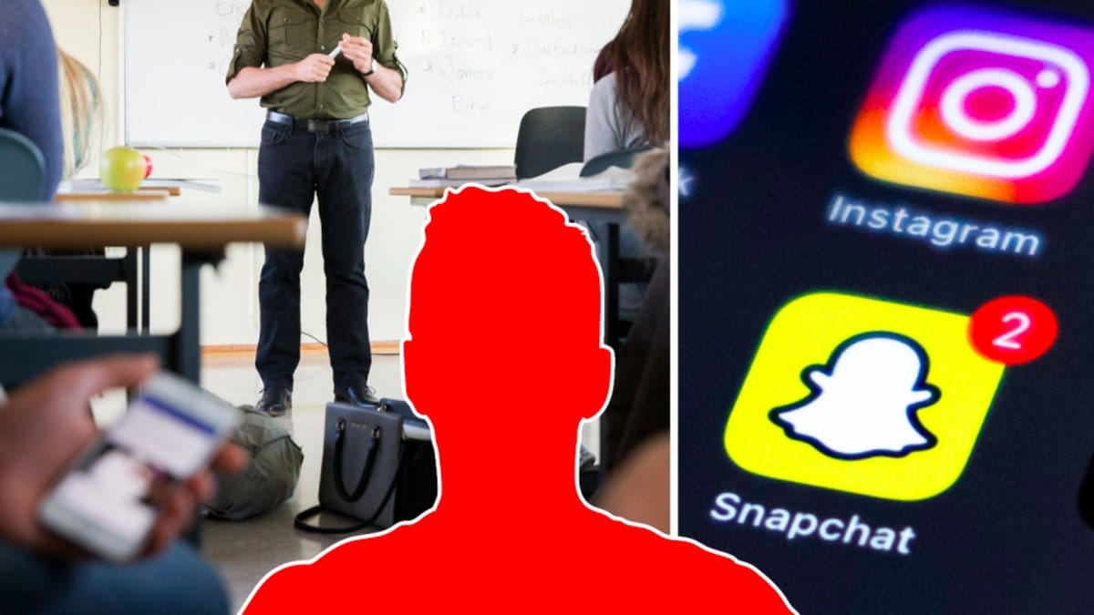 Klassrum och Snapchat
