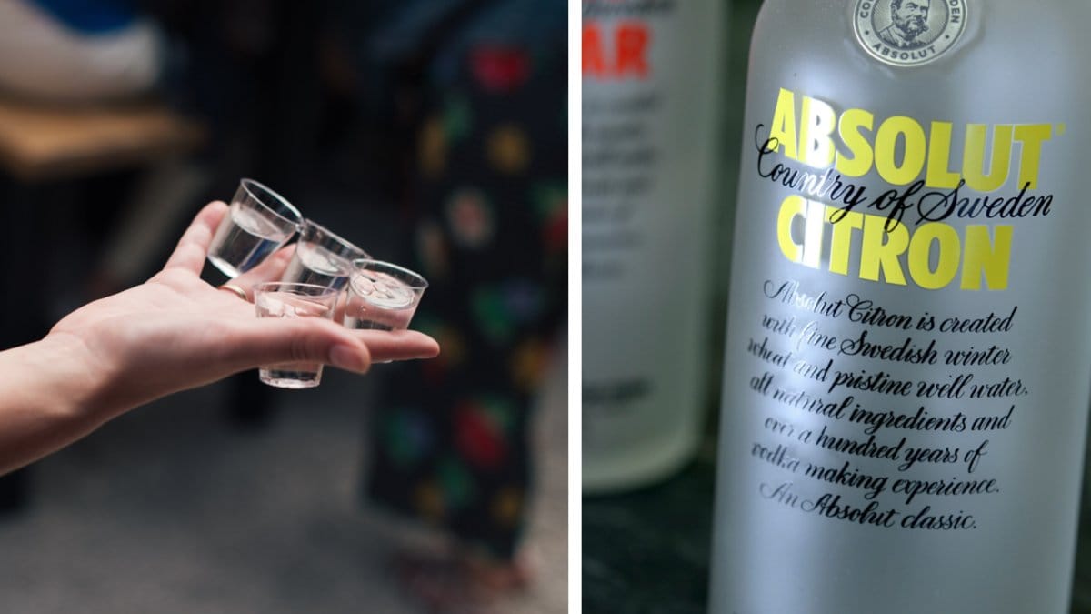 Företaget bjöd på vodka på morgonkvisten.