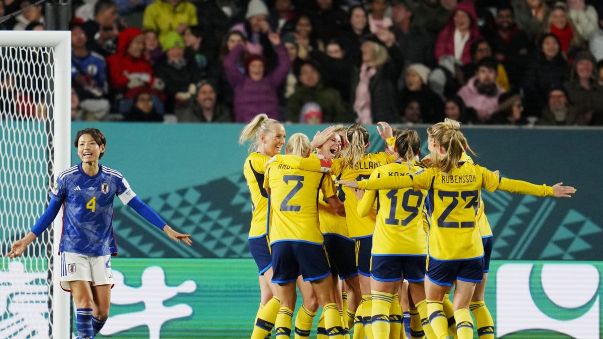VM-kvartsfinal: Sverige-Japan