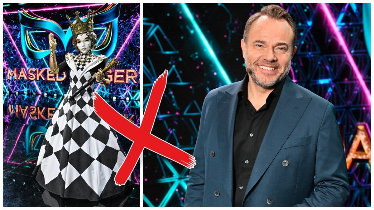 Schackdrottningen i Masked Singer 2025 och David Hellenius.