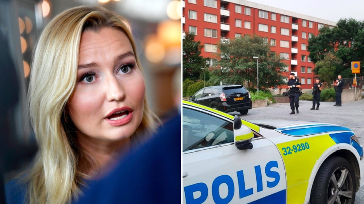 Ebba Busch har uttalat sig om händelsen i Flemingsberg.