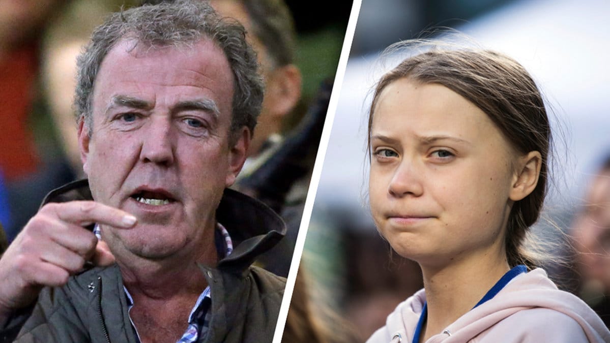 Jeremy Clarkson attackerar Greta Thunberg på nytt. 