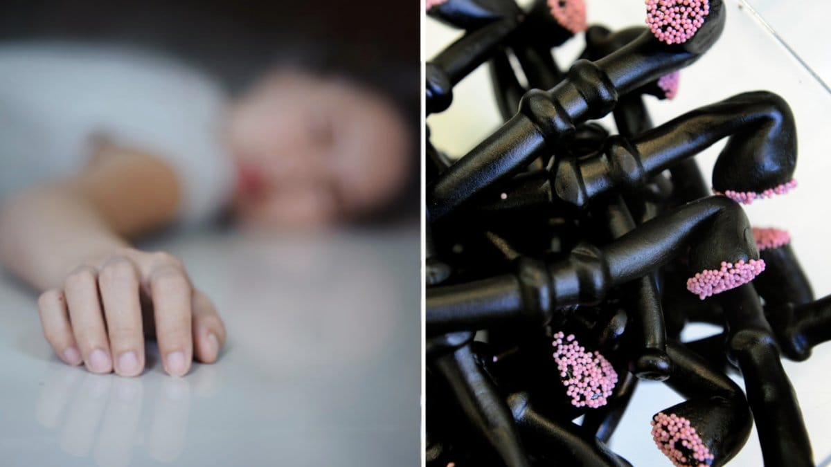 Camilla åt svensk lakrits och höll på att dö.