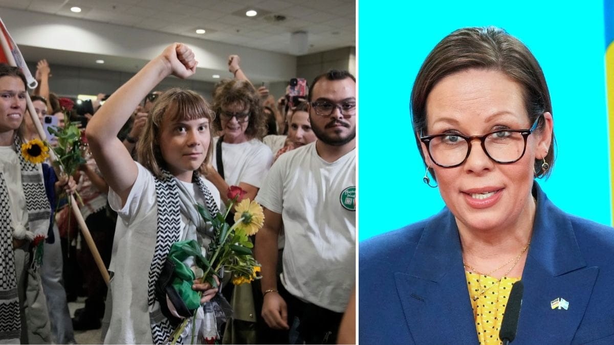 Till vänster Greta Thunberg. Till höger Maria Malmer Stenergard.