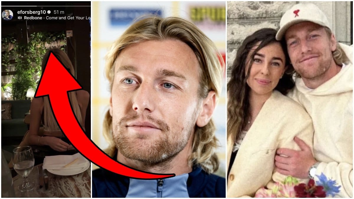 Emil Forsberg delar en bild på sin flickvän