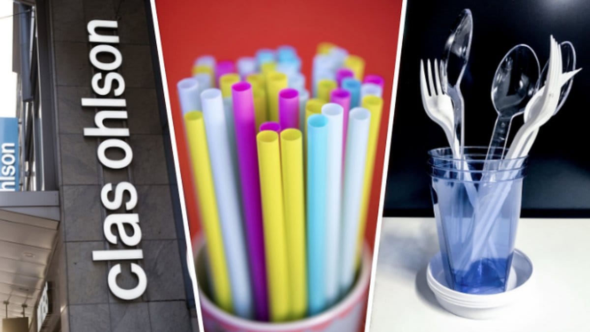 Clas Ohlson, sugrör, plastbestick