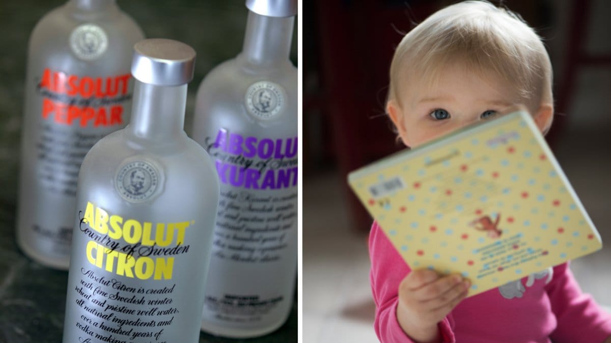 På en video syns en kvinna hälla vodka i en bebis mun –  vilket nu fått straffrättsliga åtgärder.