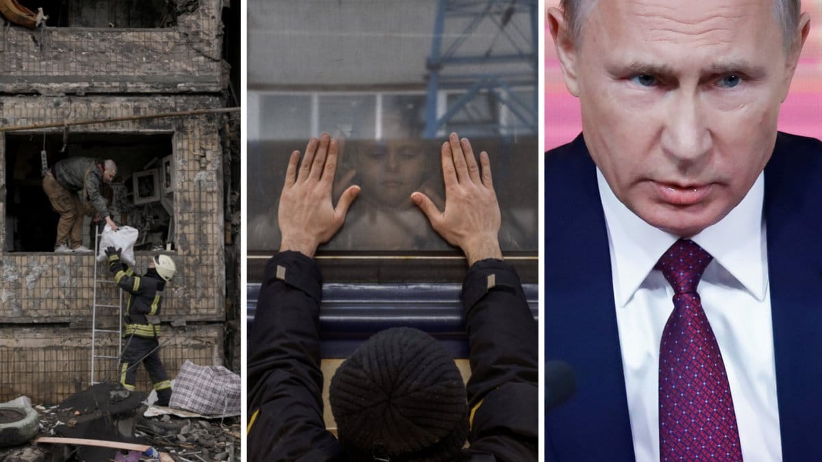 Kriget i Ukraina och Vladimir Putin.