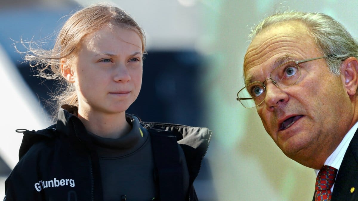 Kungen var minst sagt imponerad över Gretas resa över Atlanten.