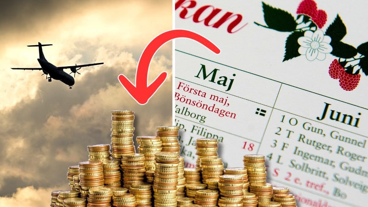 Flygplan och kalender.