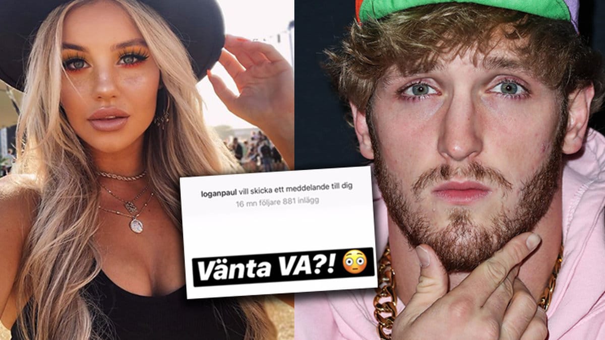 Youtubestjärnorna Felicia Aveklew och Logan Paul. 