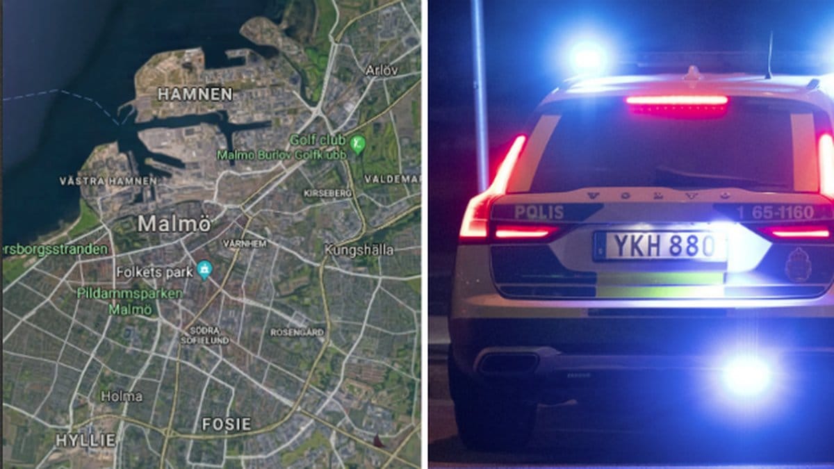 Malmö, polisbil